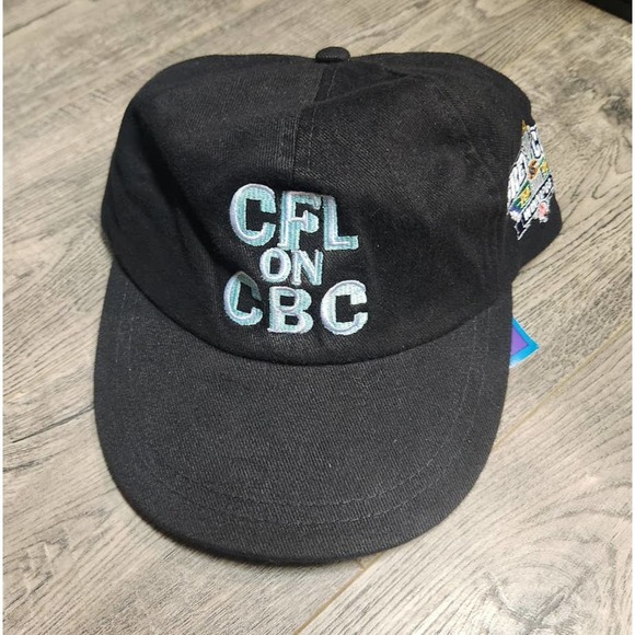NWT New Vintage 90s 1998 Canadian Football League CFL on CBC Strap Back Hat Cap - Picture 2 of 7